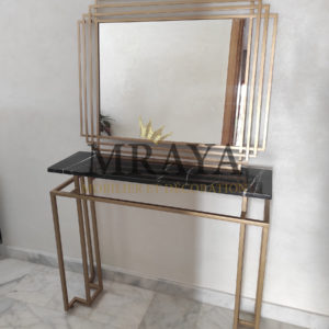 Console moderne et Miroir rectangulaire plat