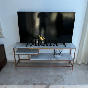 Meuble Tv Métal & Marbre