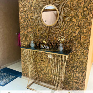 Console moderne & miroir soleil